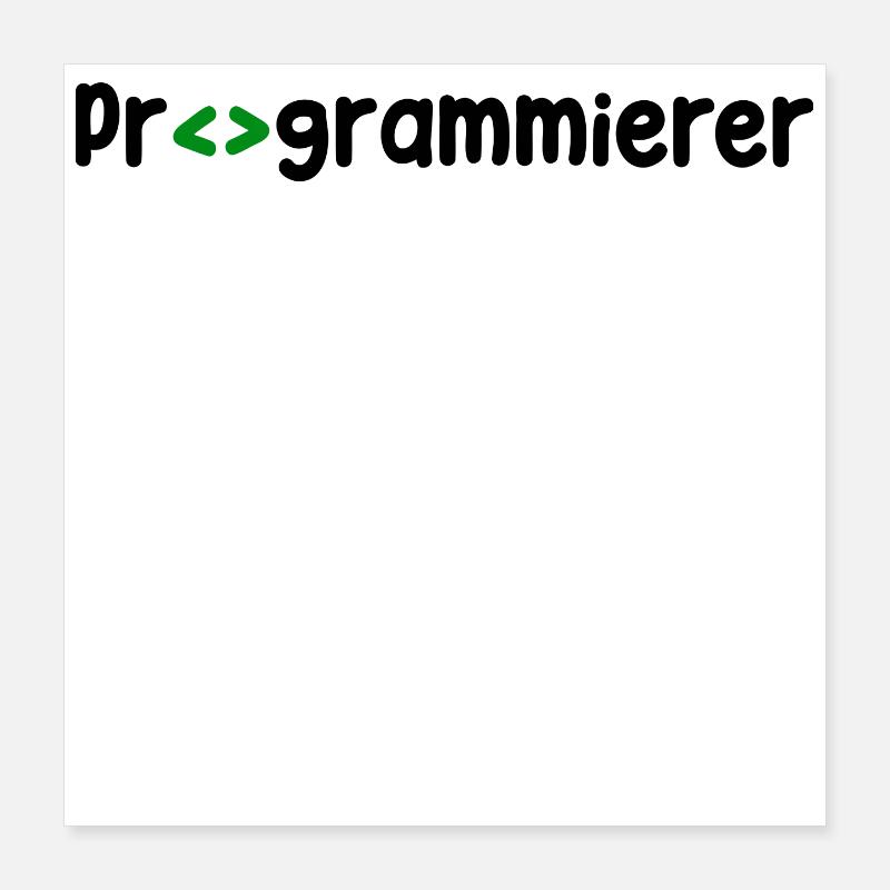 Programmer, Developer, Web Developer, Scripting Poster 16" x 16" (40x40 cm)
