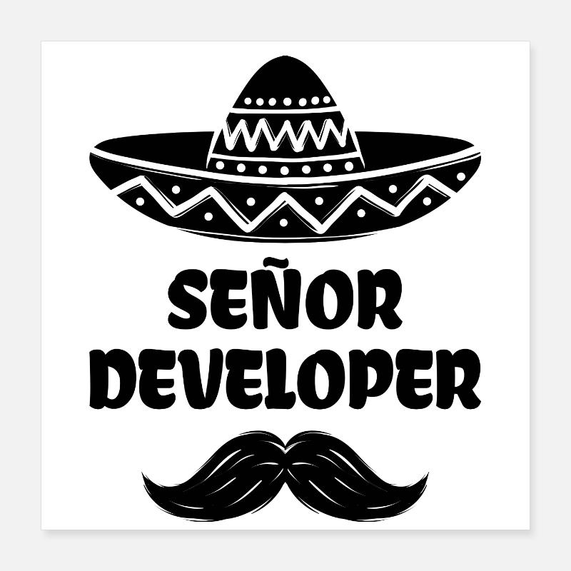 Developer Statement Skripting Dev Computerfreak Poster 40x40 cm