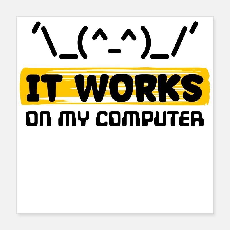 Déclaration du développeur Coden Scripting Computer Geek Poster 40 x 40 cm