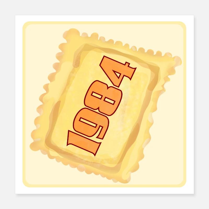 42E ANNIVERSAIRE 1984 RAVIOLI Poster 40 x 40 cm