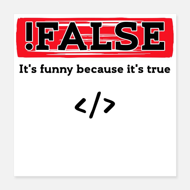 Code Debug Programmeur Développeur Dictons amusants Poster 40 x 40 cm