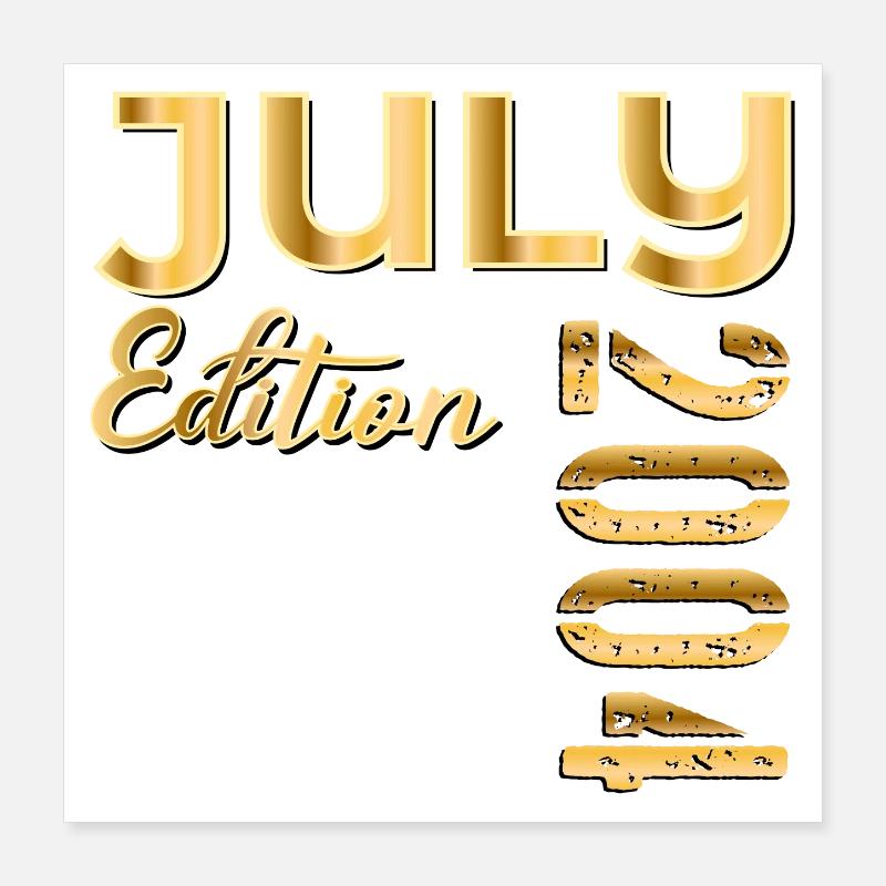 22. Geburtstag Juli 2004 Poster 40x40 cm