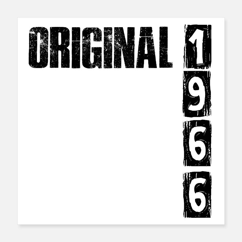 Millésime 1966 Poster 40 x 40 cm