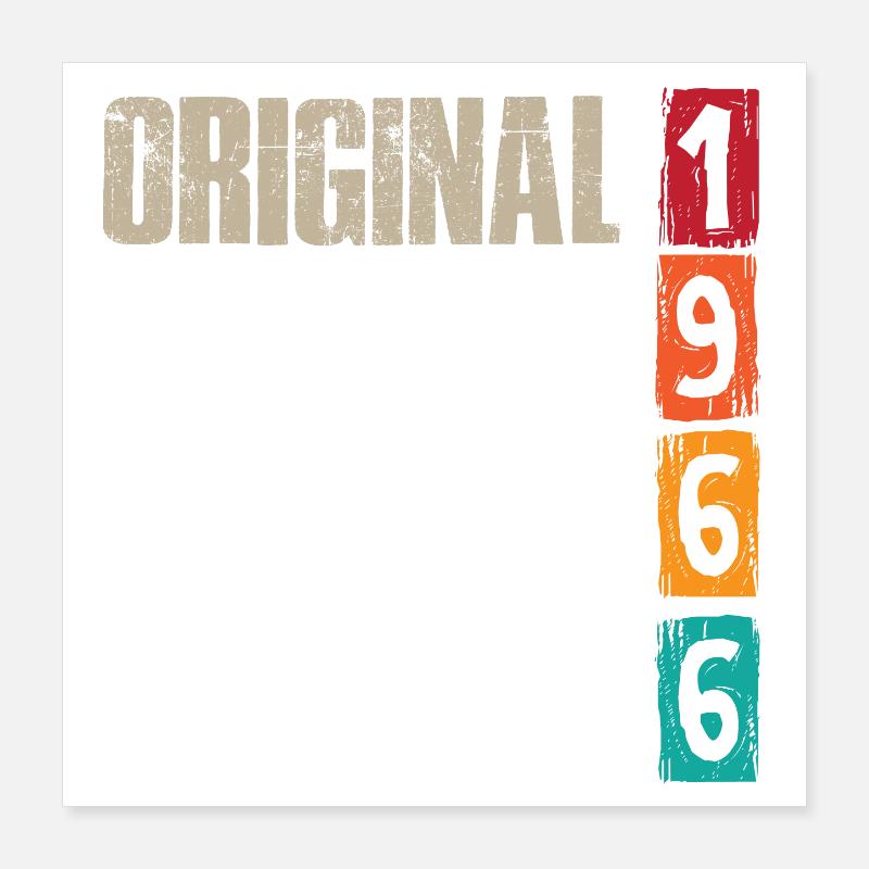 Millésime 1966 Poster 40 x 40 cm