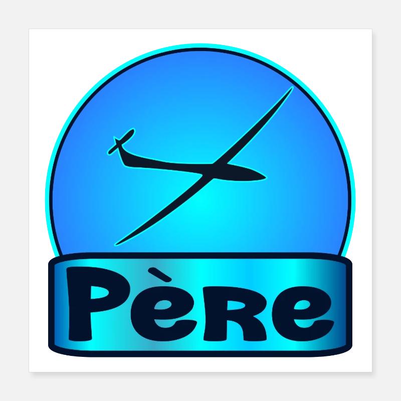 Père Pilote Poster 40 x 40 cm