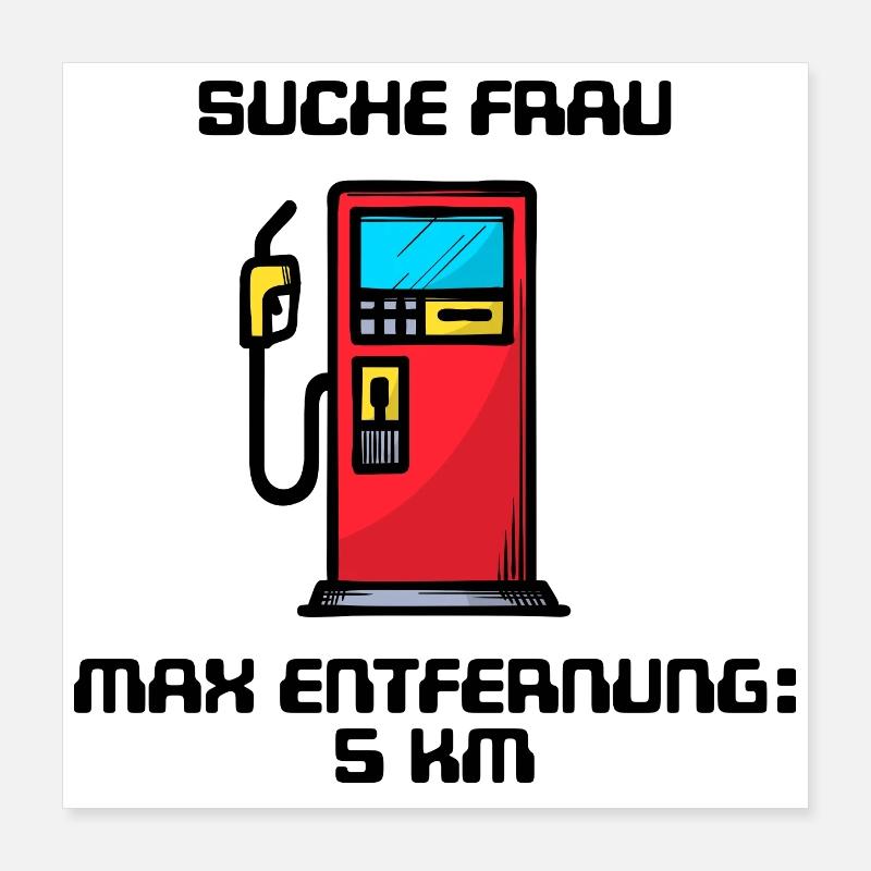 Fuel Pump Energy Energy Storage Statement Refueling Poster 16" x 16" (40x40 cm)