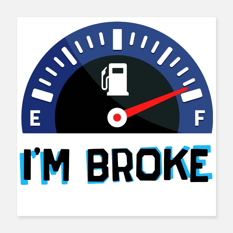 Refueling Gas Station Gasoline Pump Statement Poster 16" x 16" (40x40 cm)
