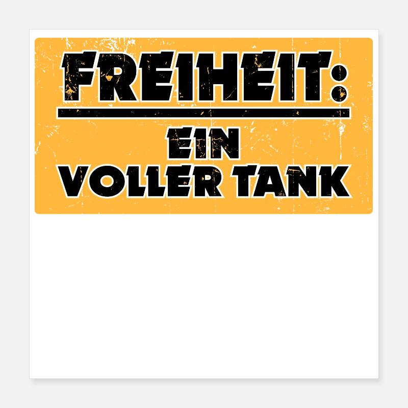 Strom Elektrische Energie Tanken Statement Benzin Poster 40x40 cm