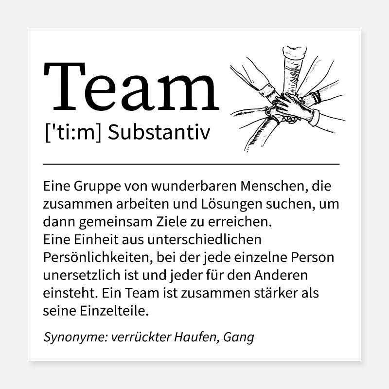 Cadeau de bureau de l’équipe Crazy Bunch Gang Poster 40 x 40 cm