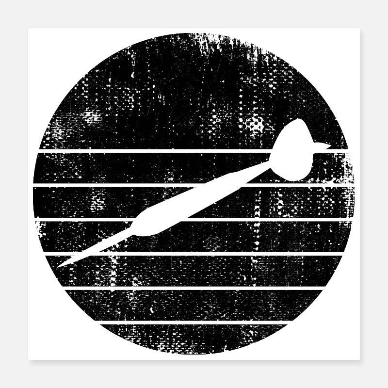 Dartpfeil Poster 40x40 cm