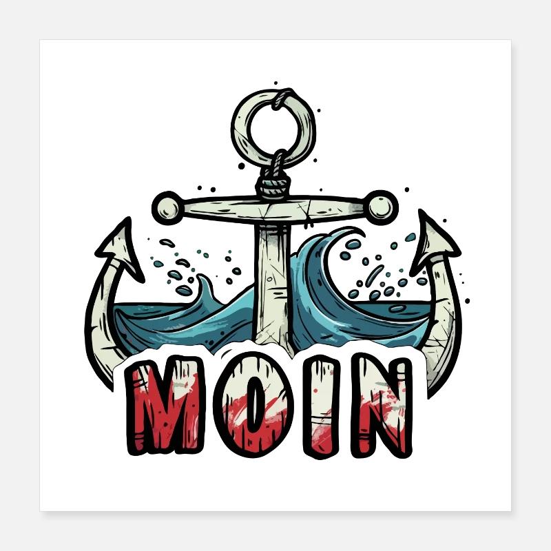 Arbres d’ancrage MOIN Design Poster 40 x 40 cm