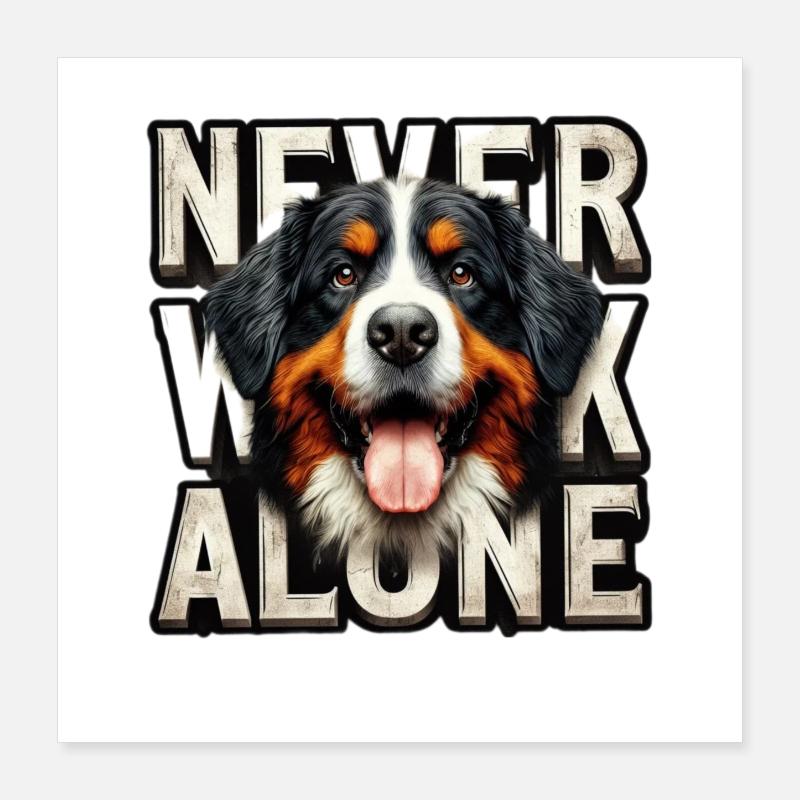 Bouvier bernois Poster 40 x 40 cm