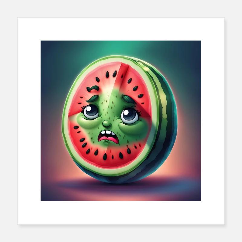 Watermelon, Fruit, Palestine Poster 16" x 16" (40x40 cm)