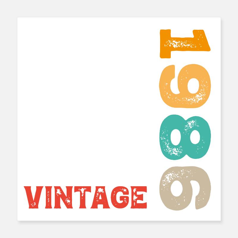 40th Birthday Poster 16" x 16" (40x40 cm)