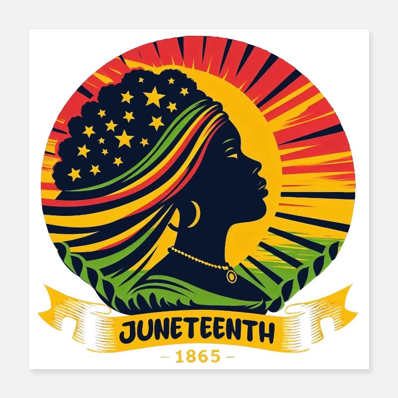 Celebrating Juneteenth: Freedom, Heritage, Unity Poster 16" x 16" (40x40 cm)