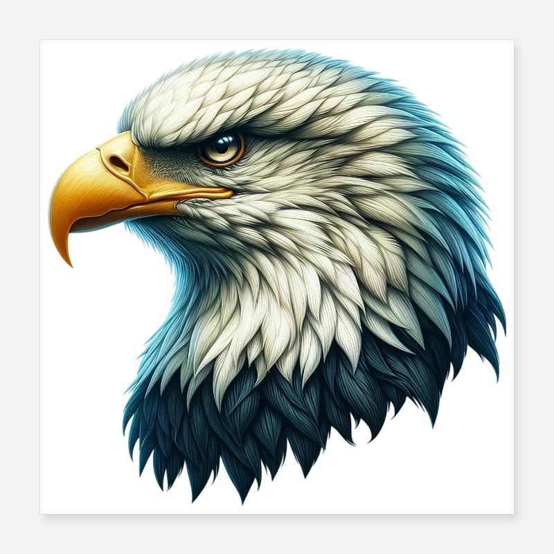 Eagle Poster 16" x 16" (40x40 cm)
