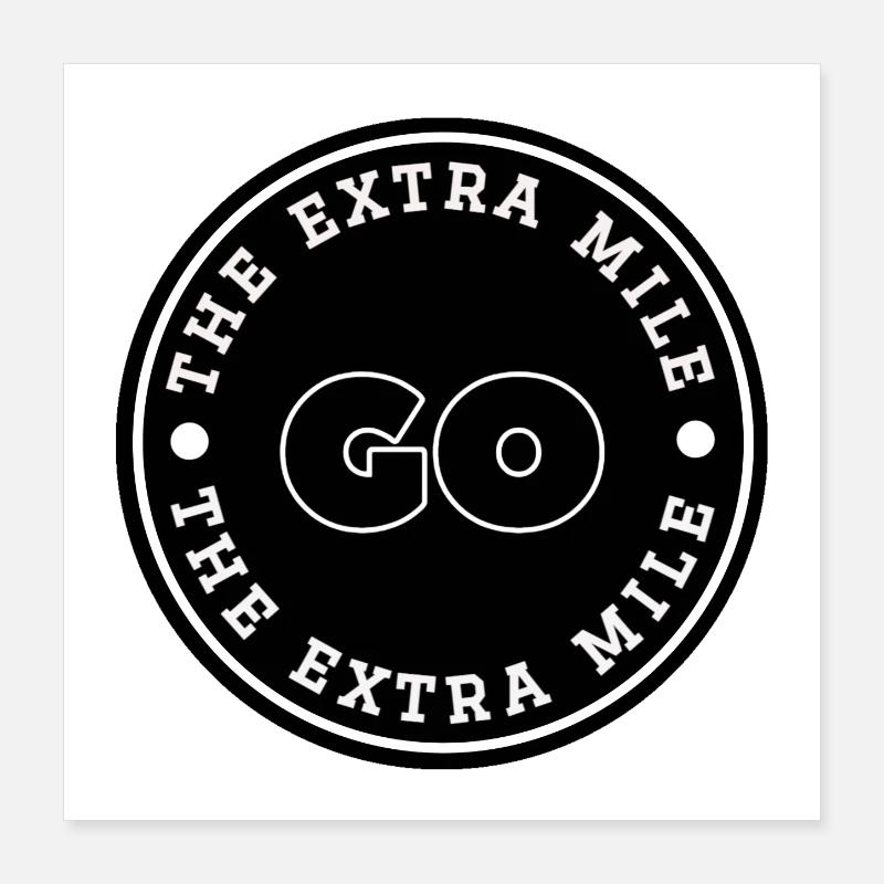 Course - Faites un effort supplémentaire Poster 40 x 40 cm