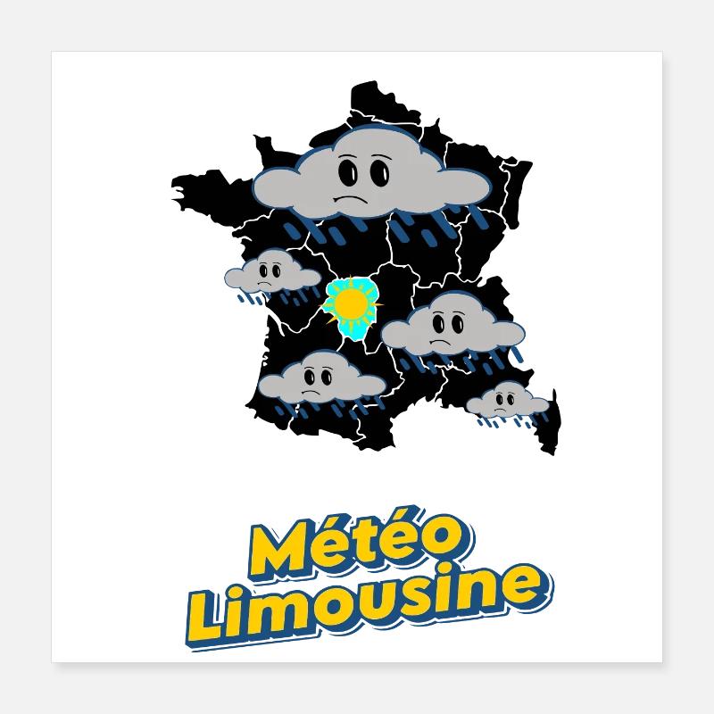 Limousine Weather Poster 16" x 16" (40x40 cm)