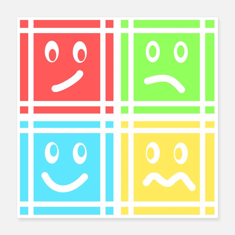 Geometric Patterns Poster 16" x 16" (40x40 cm)