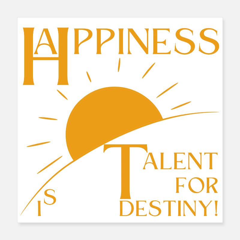 Bonheur Poster 40 x 40 cm