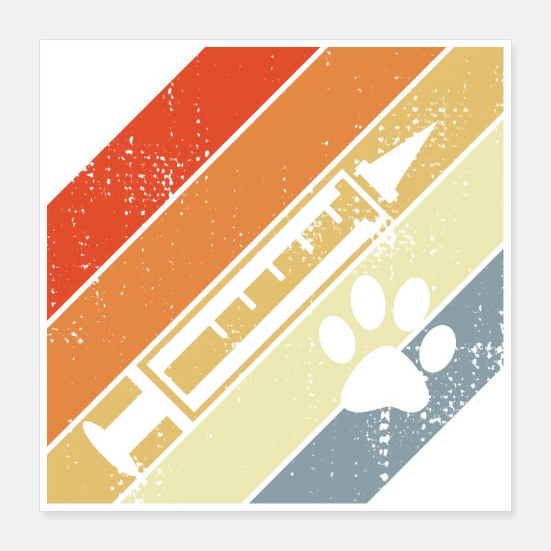 Retro Spritze Poster 40x40 cm