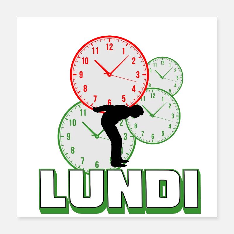 Lundi Poster 40 x 40 cm