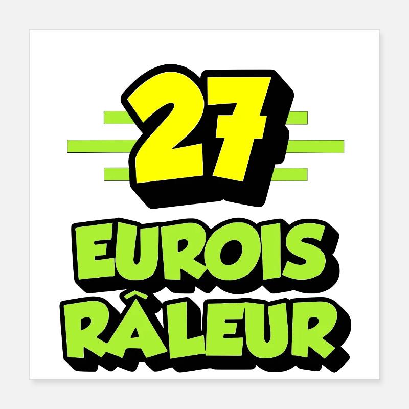 Eurois râleur Poster 40 x 40 cm