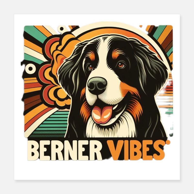 Bouvier bernois Poster 40 x 40 cm