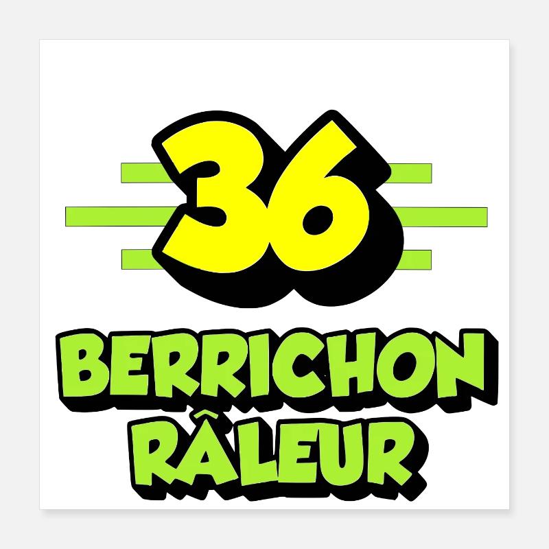 Berrichon râleur Poster 40 x 40 cm
