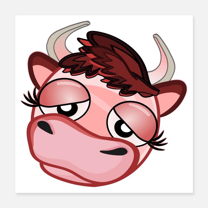 Costume de vache Poster 40 x 40 cm