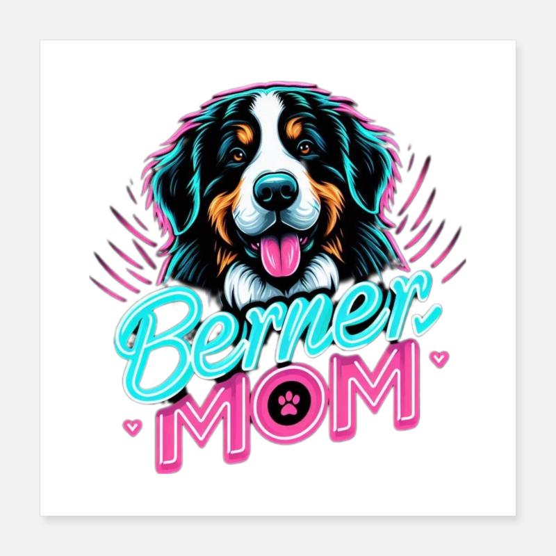 Bouvier bernois Poster 40 x 40 cm