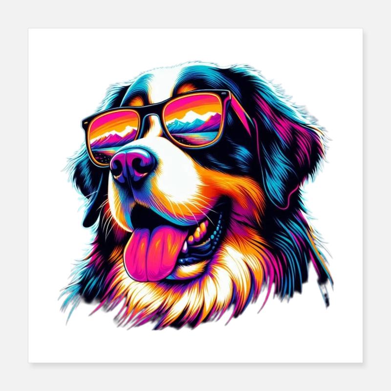 Bouvier bernois Poster 40 x 40 cm