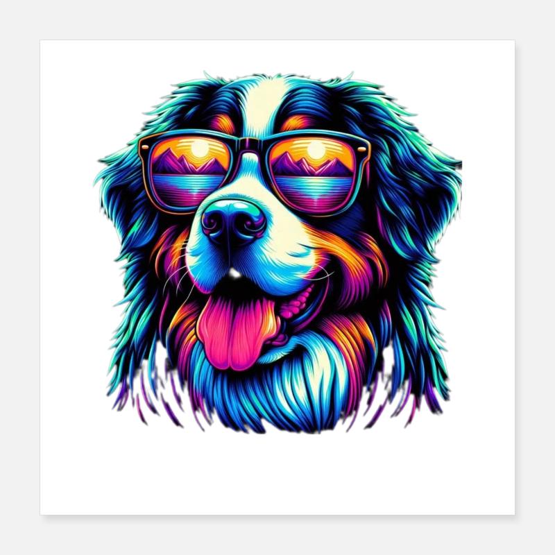 Bouvier bernois Poster 40 x 40 cm