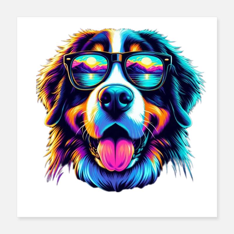 Bouvier bernois Poster 40 x 40 cm