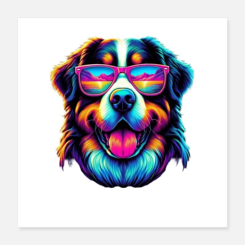 Bouvier bernois Poster 40 x 40 cm