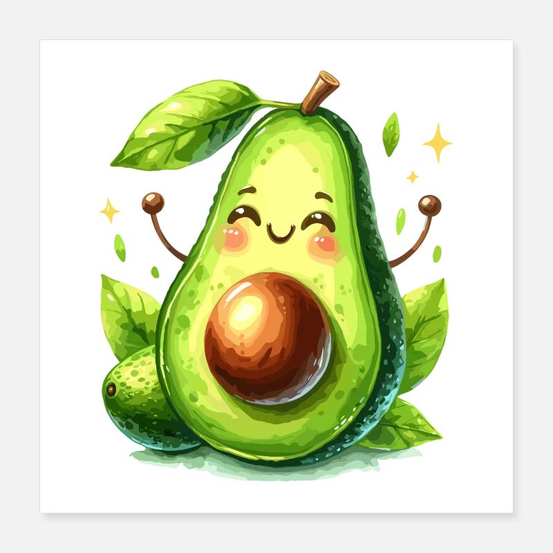 Avocat Drôle Optimisme Positif Cadeau Poster 40 x 40 cm