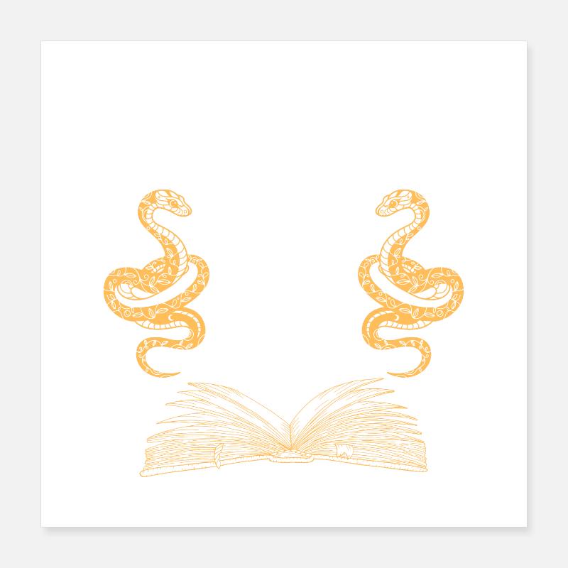 Moonlit Grimoire Serpent Hands Poster 16" x 16" (40x40 cm)