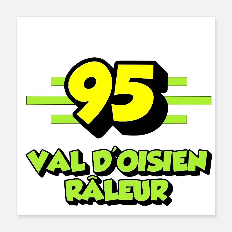 Val d'oisien râleur Poster 40 x 40 cm