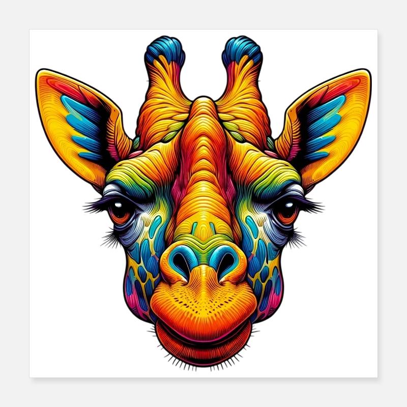 Girafe Poster 40 x 40 cm