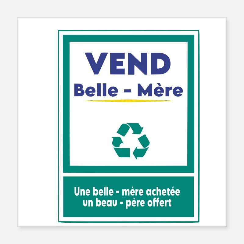 Verkauft Schwiegermutter Poster 40x40 cm