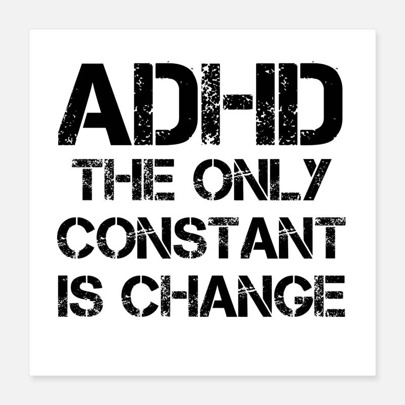 TDAH Poster 40 x 40 cm