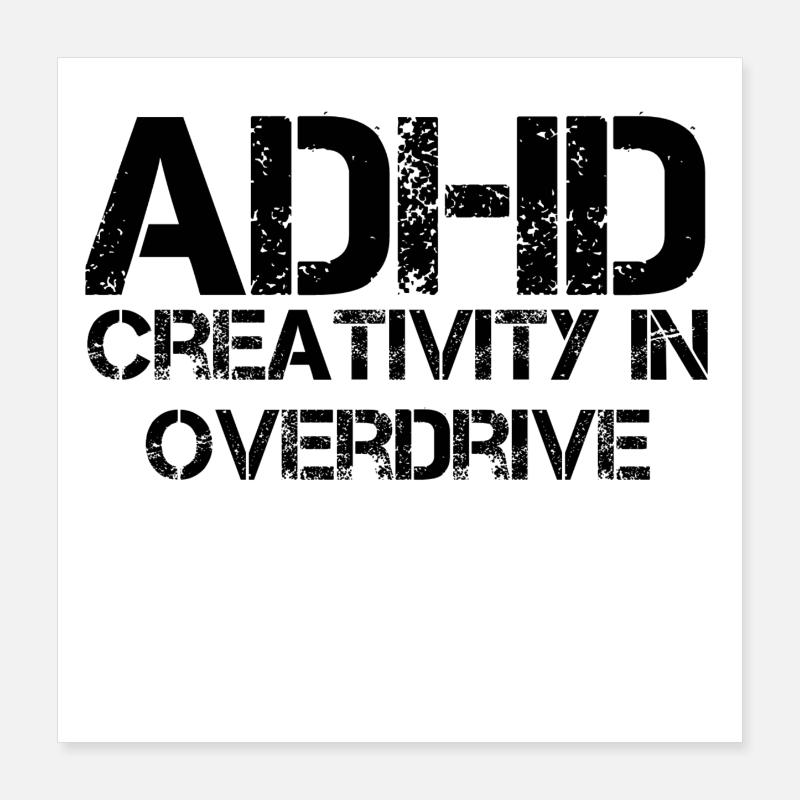 TDAH Poster 40 x 40 cm