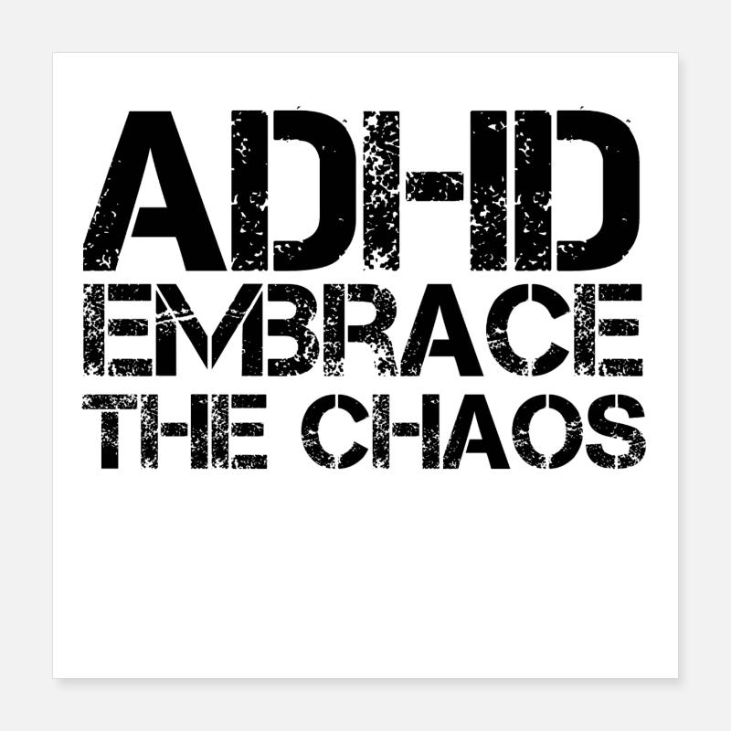 ADHD Poster 16" x 16" (40x40 cm)