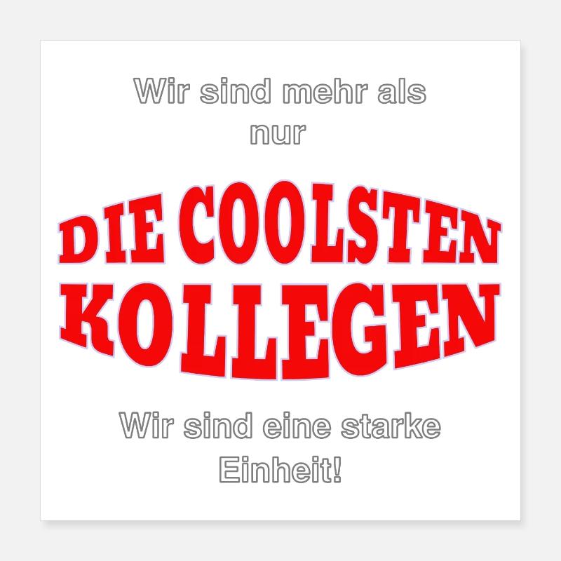 Gemeinsam Stark – starke Einheit Poster 40x40 cm