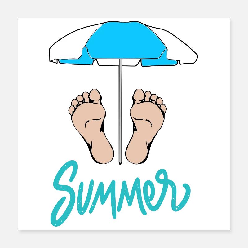 Summer Poster 40 x 40 cm