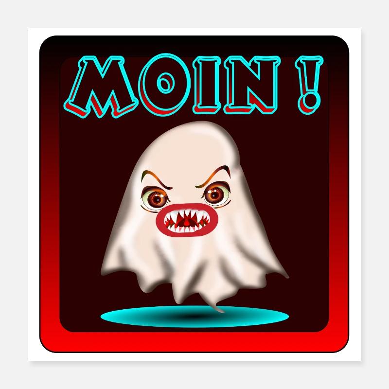 HALLOWEEN COSTUMES GHOSTS MOIN Poster 16" x 16" (40x40 cm)