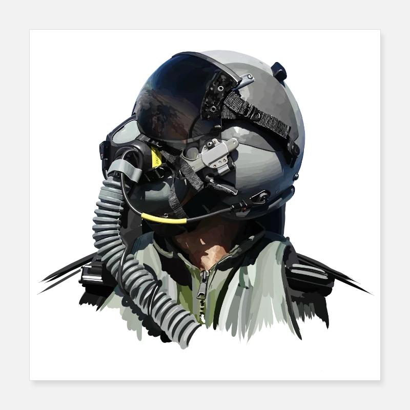 Jet Pilot Poster 16" x 16" (40x40 cm)