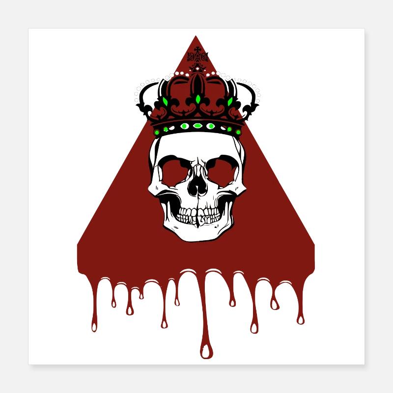 Skull Poster 16" x 16" (40x40 cm)