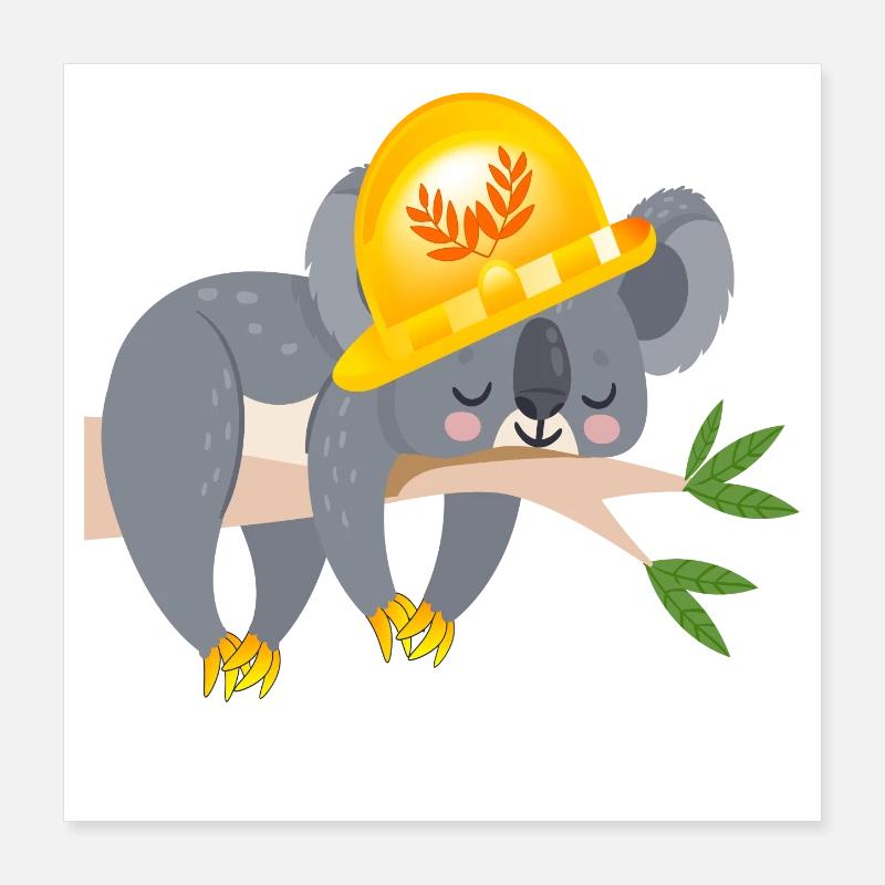 ARTISAN KOALA BEAR Poster 16" x 16" (40x40 cm)