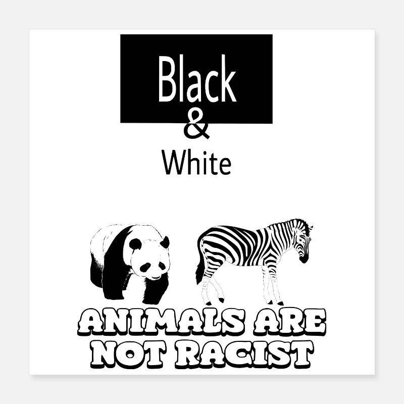 Black & White Poster 40 x 40 cm